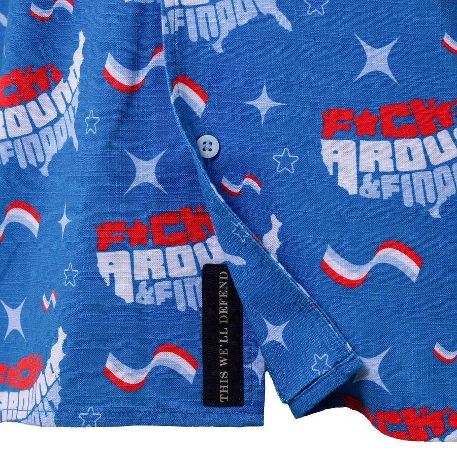 Getaway FAFO Button Down - Light Blue - Image 6