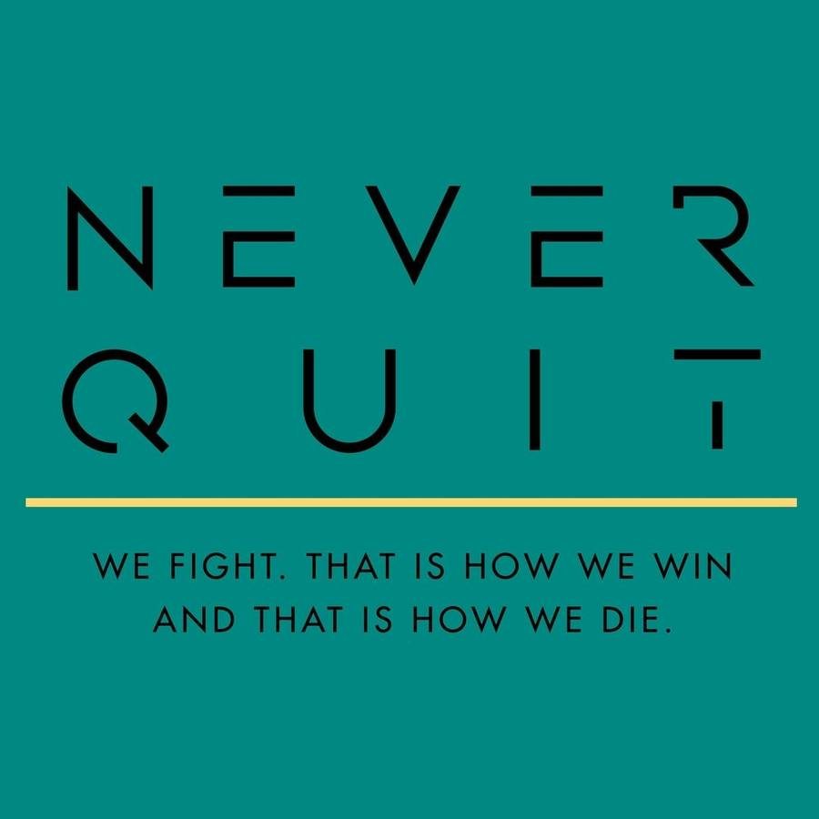 Never Quit Muscle Tank - Heather Aqua - Image 2