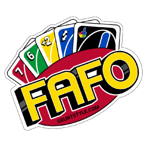 FAFO Wild Card Sticker