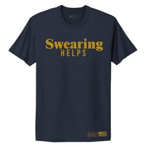 Women's Swearing Helps Boyfriend Fit T-Shirt - Midnight Navy