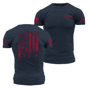1776 Flag T-Shirt - Midnight Navy