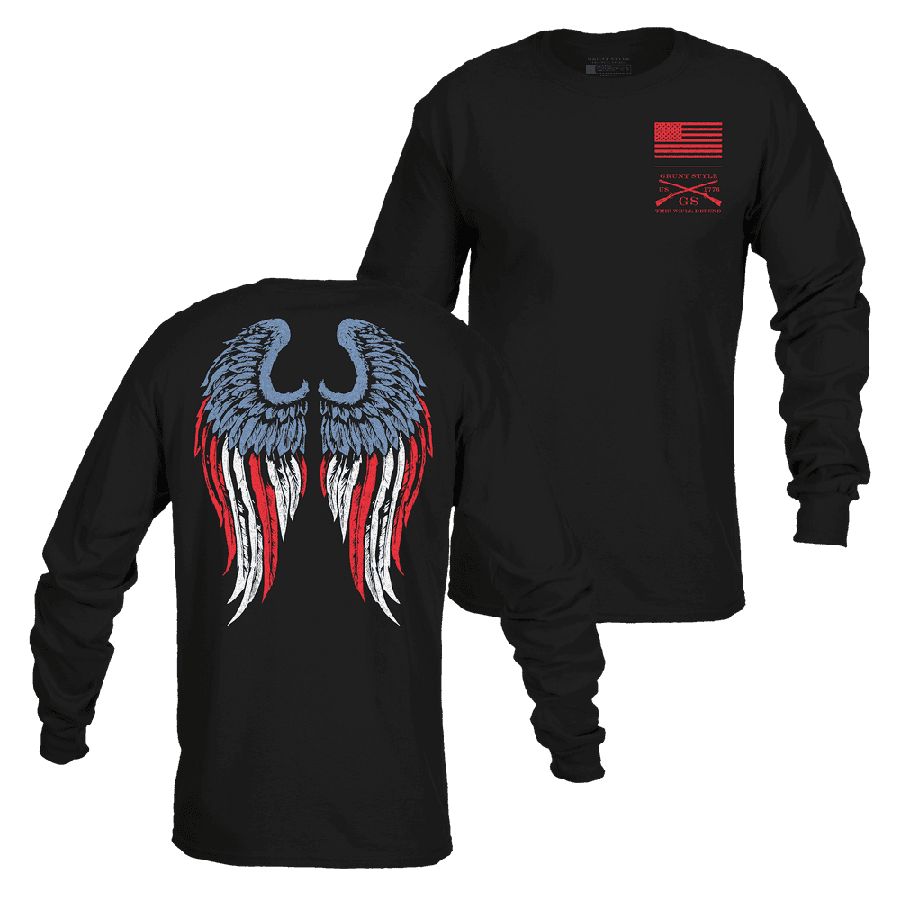 Women's Freedom Angel Long Sleeve - Black