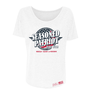Women's Seasoned Patriot Slouchy Fit T-Shirt - White