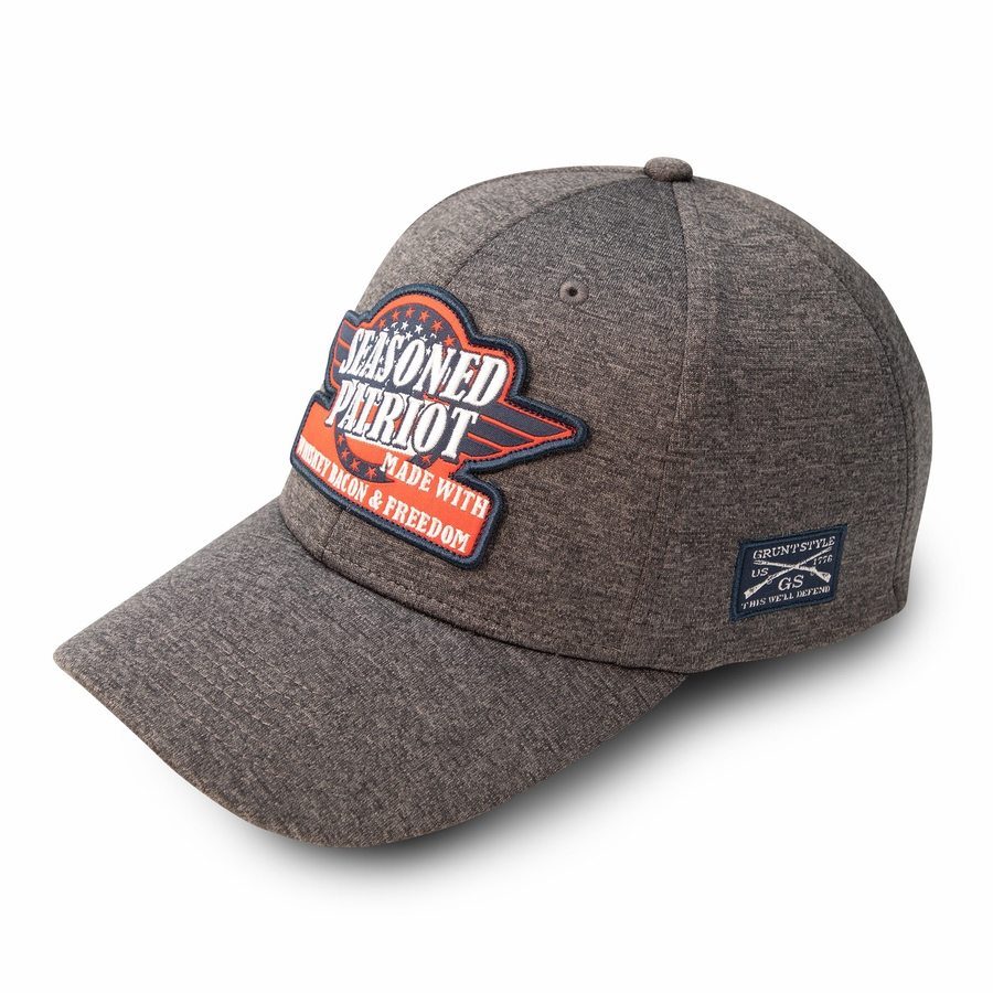 Seasoned Patriot Stretch Fit Hat - Gray - Image 6