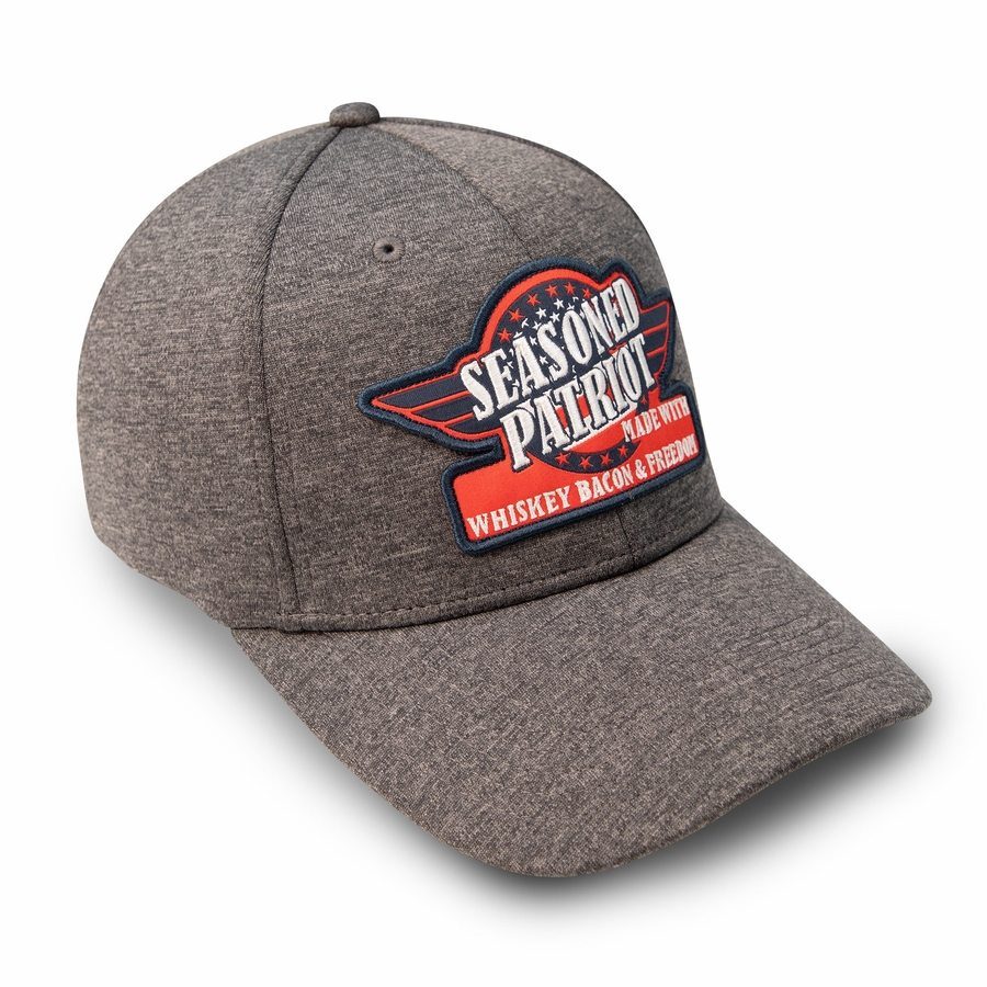 Seasoned Patriot Stretch Fit Hat - Gray - Image 7