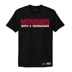 Women's Mom Hard Boyfriend Fit T-Shirt - Black