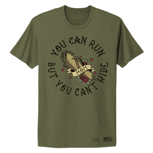 Women's You Can Run Boyfriend Fit T-Shirt - Military Green