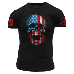 American Reaper Skull T-Shirt - Black