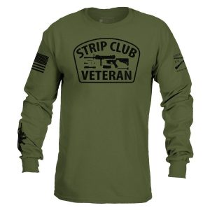Strip Club Veteran Long Sleeve - Military Green