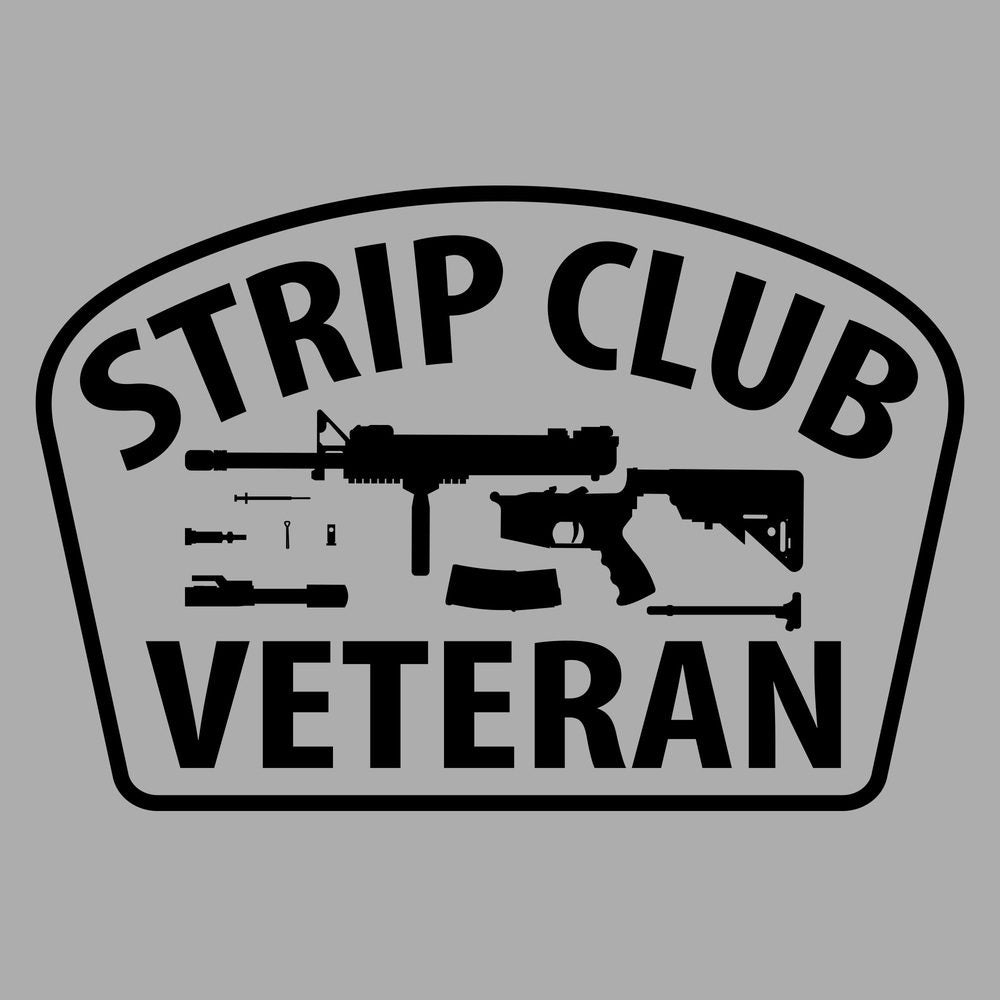 Strip Club Veteran Hoodie - Sport Gray - Image 4
