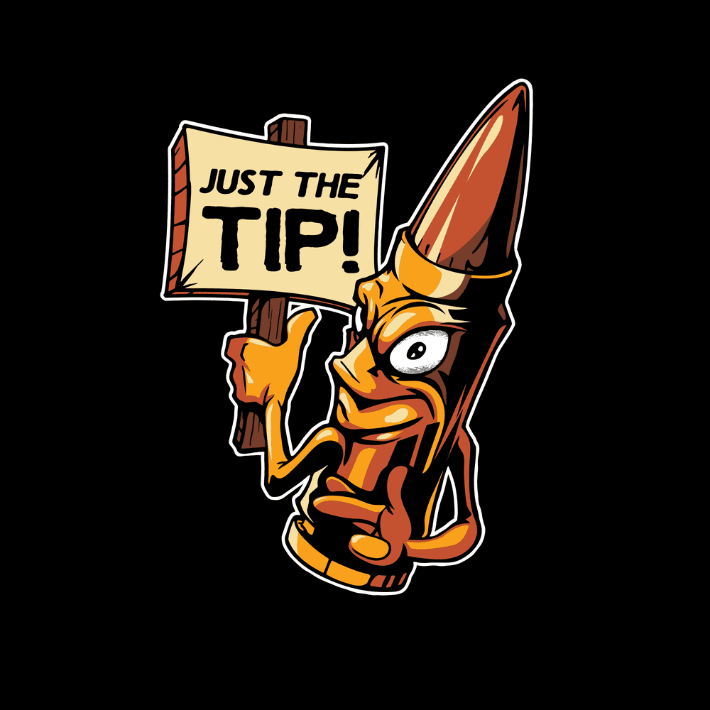 Just The Tip Hoodie - Black - Image 3