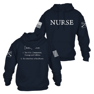Nurse Defined Hoodie - Navy