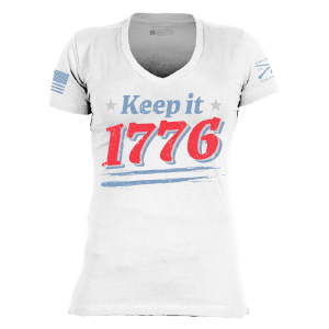 Women's Keep It 1776 V-Neck - White