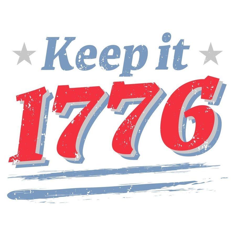 Women's Keep It 1776 V-Neck - White - Image 3
