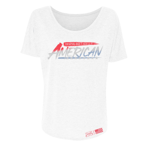 Women's Unapologetically American Slouchy T-Shirt - White