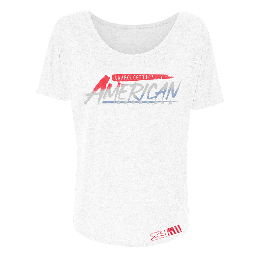 Women's Unapologetically American Slouchy T-Shirt - White