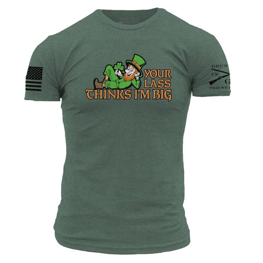 I'm Big T-Shirt - Heather Forest Green