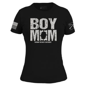 Women's Boy Mom Slim Fit T-Shirt - Black
