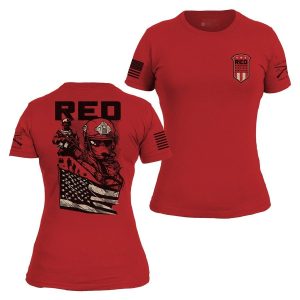 Women's Mission RED Slim Fit T-Shirt - Red