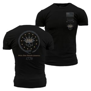 Happy Birthday America T-Shirt - Black