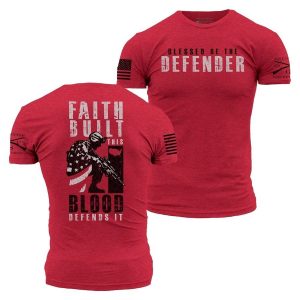 Blessed Be The Defender T-Shirt - Red