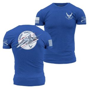 USAF - F-15 Fury T-Shirt - Royal