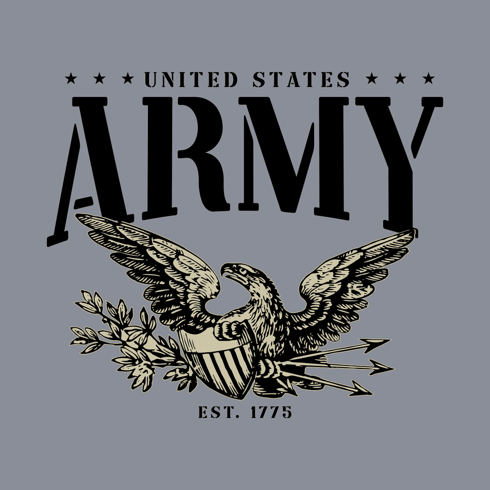 Army - Eagle T-Shirt - Dark Heather Gray - Image 5