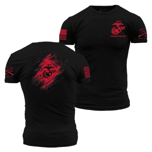 USMC - Bound In Blood T-Shirt - Black