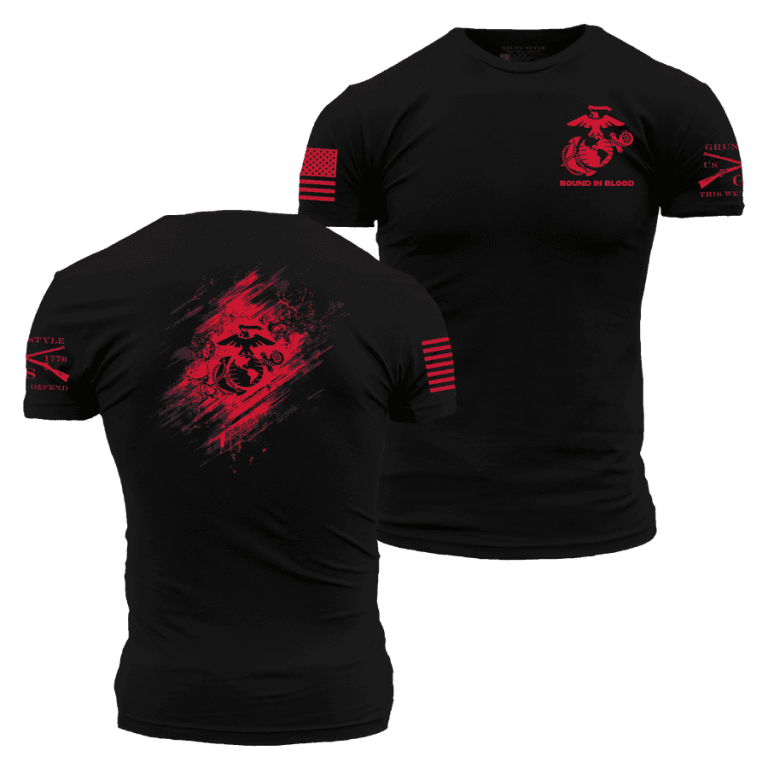 USMC - Bound In Blood T-Shirt - Black