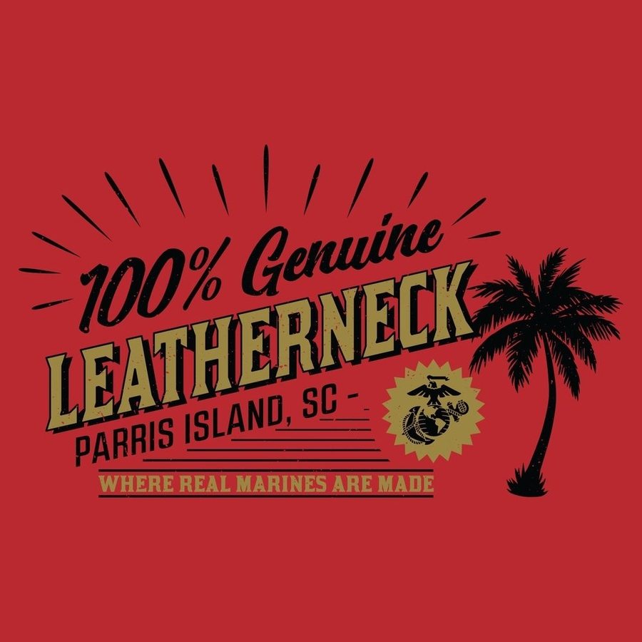 USMC - Parris Island T-Shirt - Red - Image 6