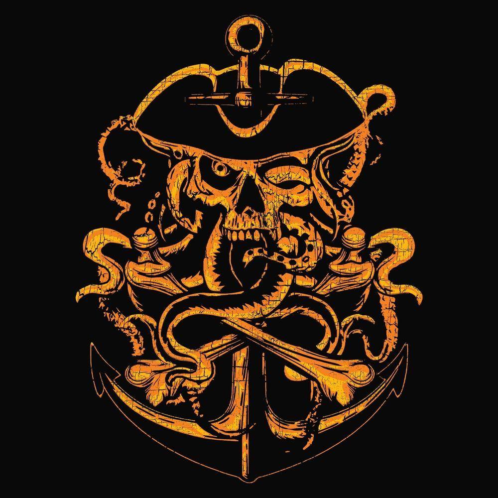 USN - Ghost Pirate T-Shirt - Black - Image 3