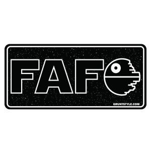 FAFO Starship Sticker
