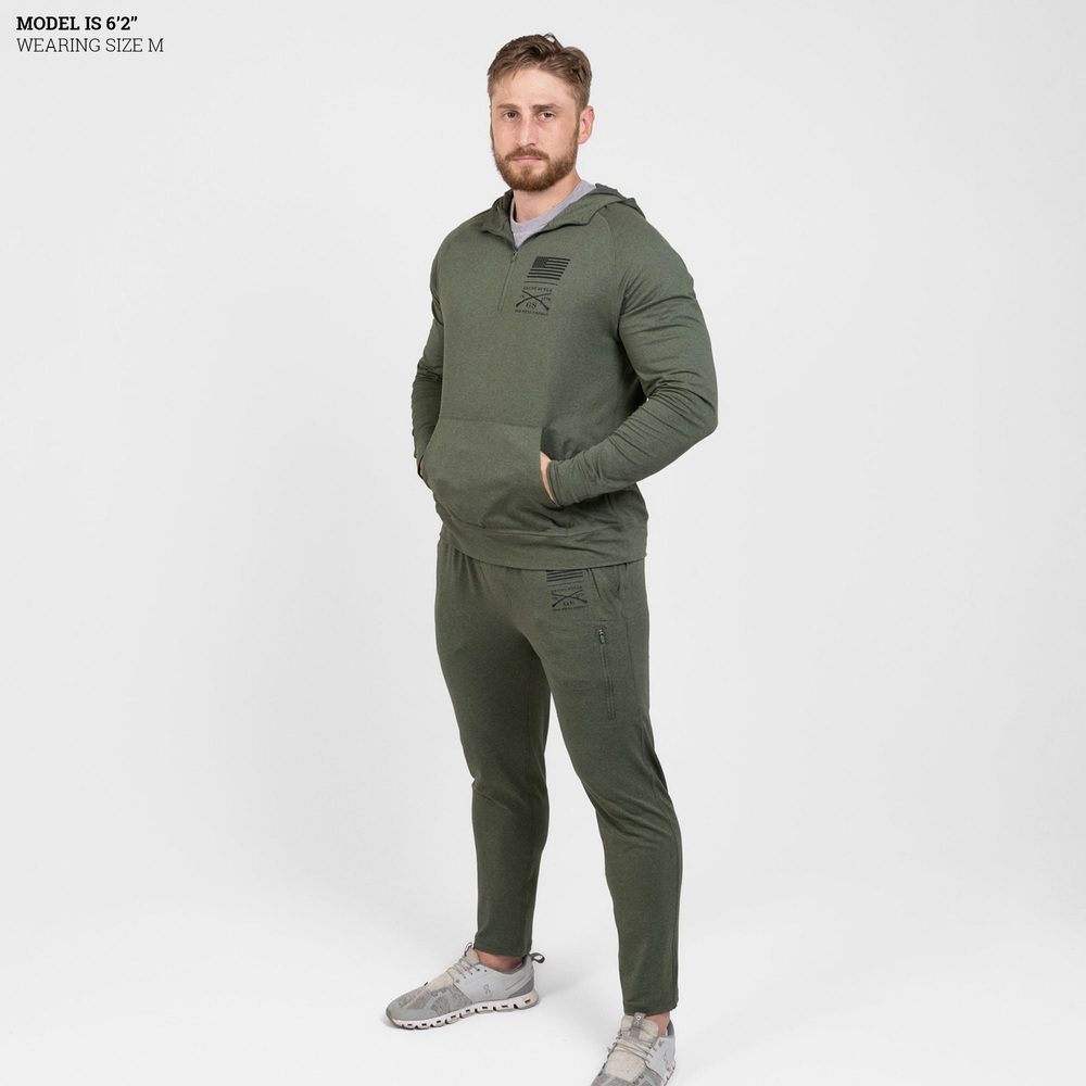 Men's All-Day Jogger - Heather Military Green - Image 5