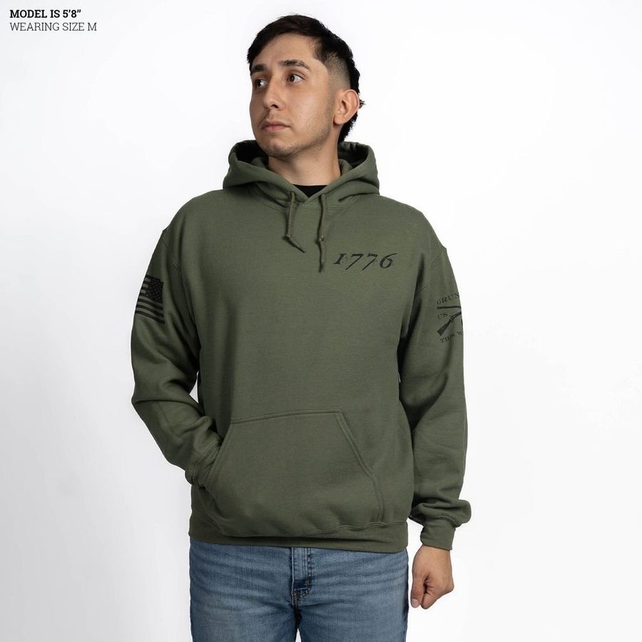 1776 Flag Hoodie - Military Green - Image 13