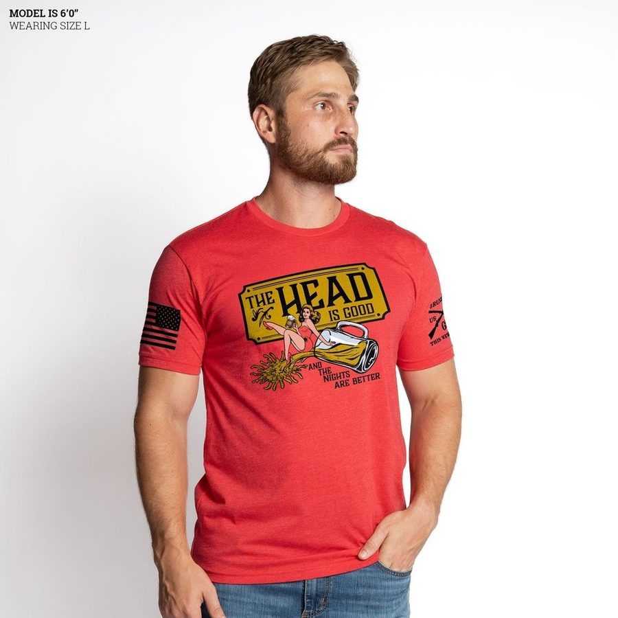 The Head Is Good T-Shirt - Red - Image 6