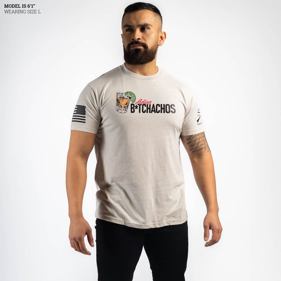 Adios B*tchachos T-Shirt - Sand - Image 7