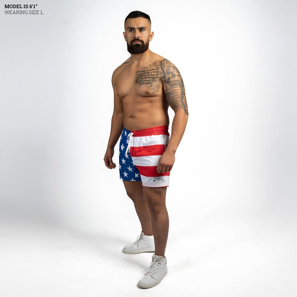 Grunt Short 5 Inseam - American Flag - Image 14