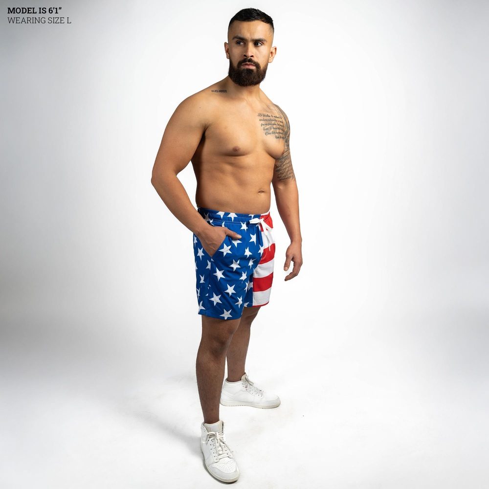 Grunt Short 7 Inseam - American Flag - Image 4