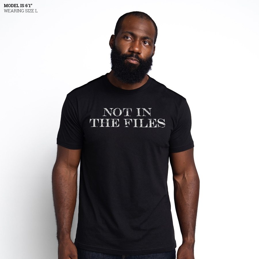 Not In The Files T-Shirt - Black - Image 5