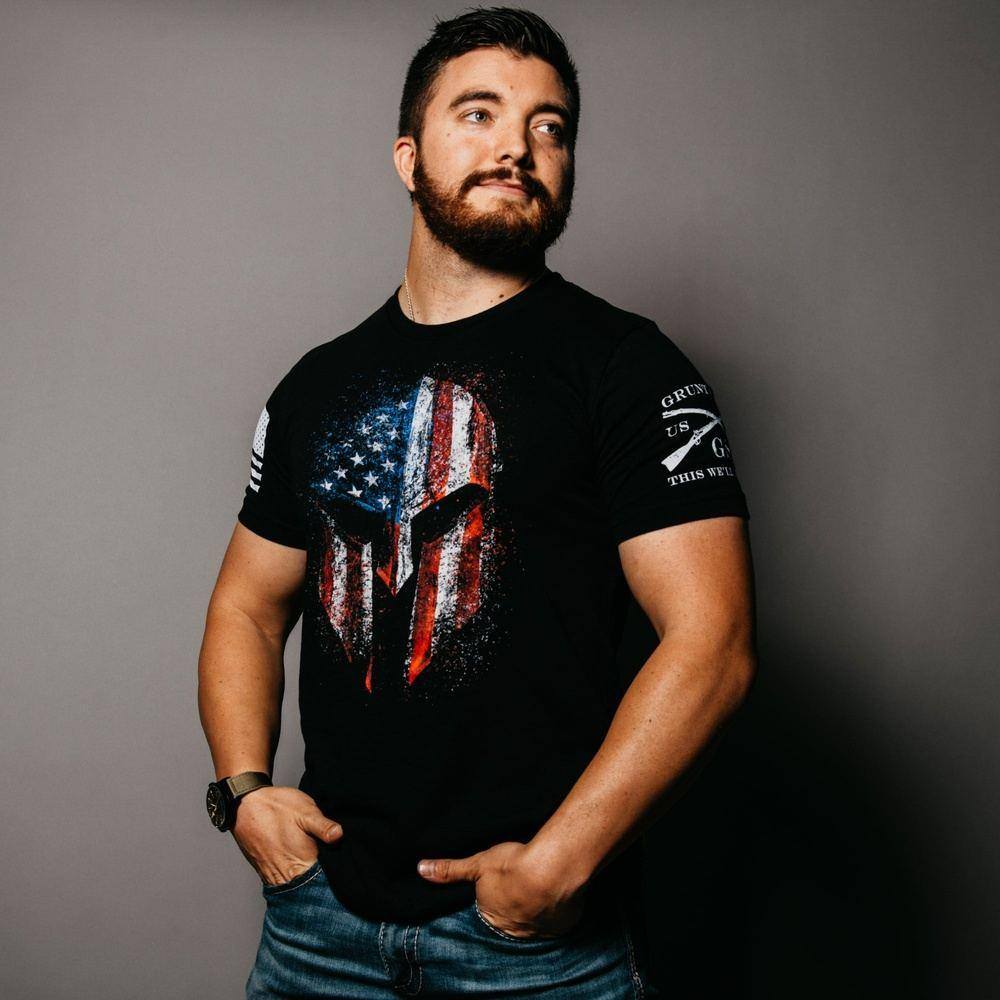 American Spartan 2.0 T-Shirt - Black - Image 3