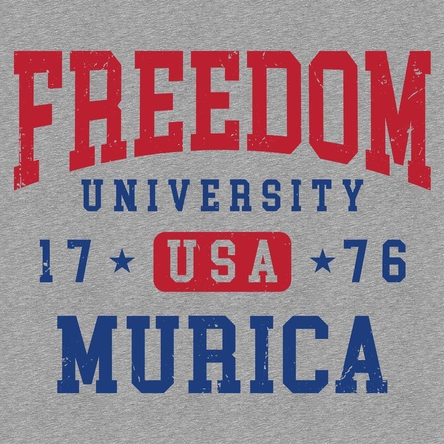 Freedom University T-Shirt - Dark Heather Gray - Image 3