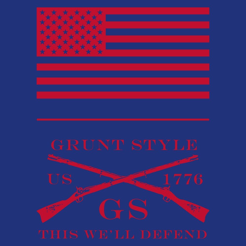 Men's Vintage American Tank - Royal - Image 6