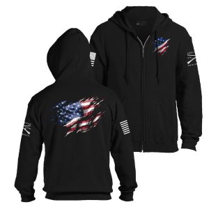 Still Standing Full-Zip Hoodie - Black