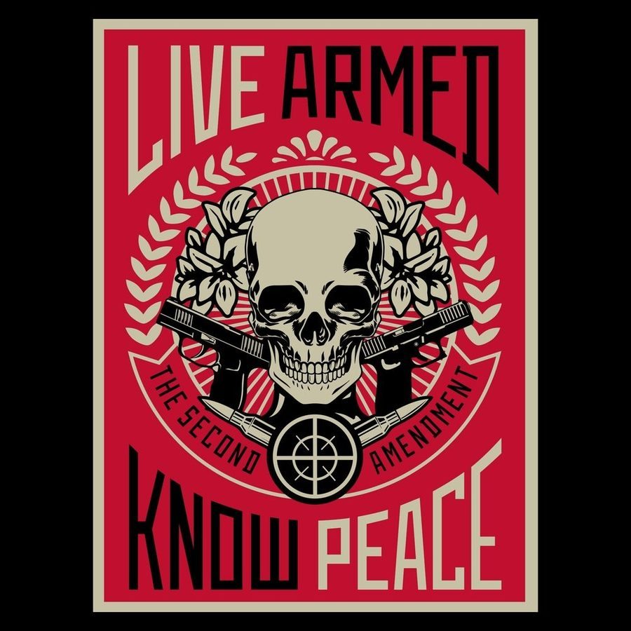 Live Armed T-Shirt - Black - Image 7