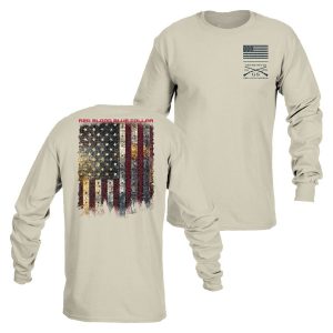 Red Blood Blue Collar™ Long Sleeve - Sand