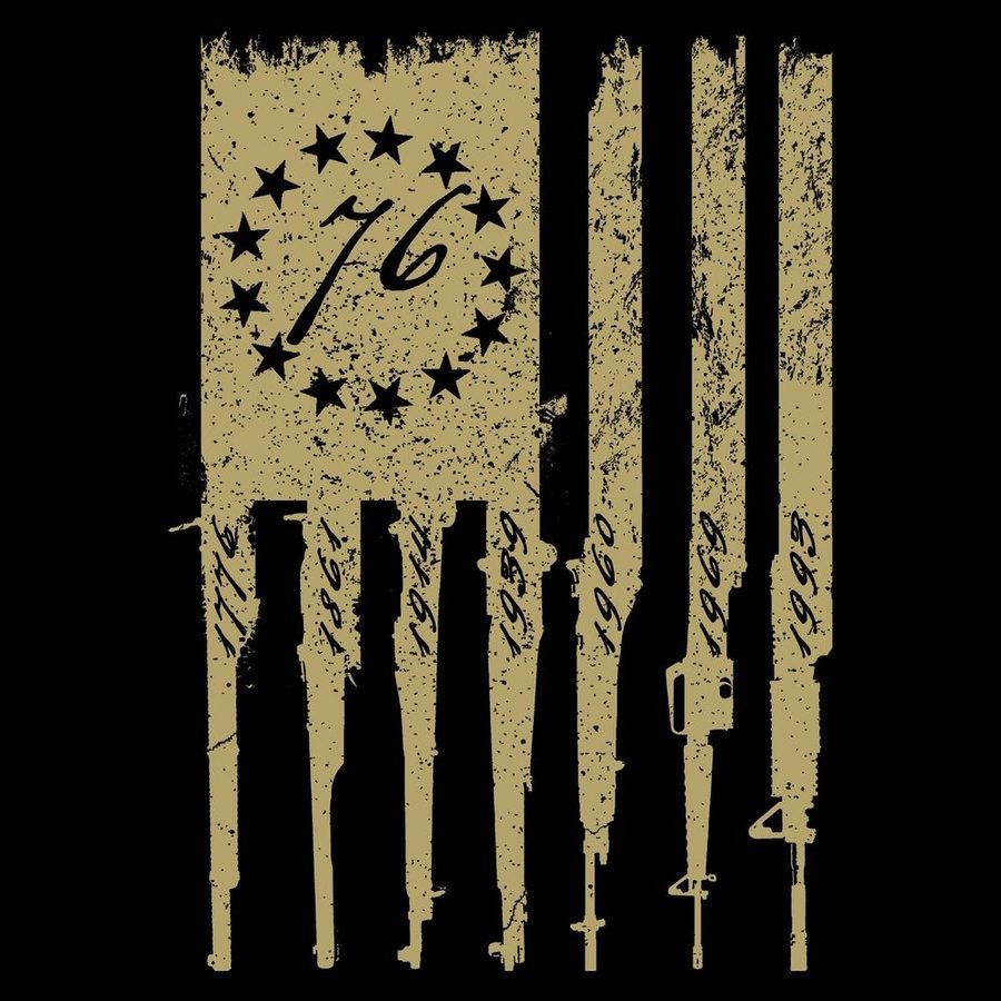 Betsy Rifle Flag Full-Zip Hoodie - Black - Image 4
