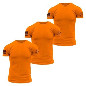 Basic T-Shirts - Safety Orange - 3 Pack