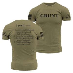Grunt Defined T-Shirt - Military Green