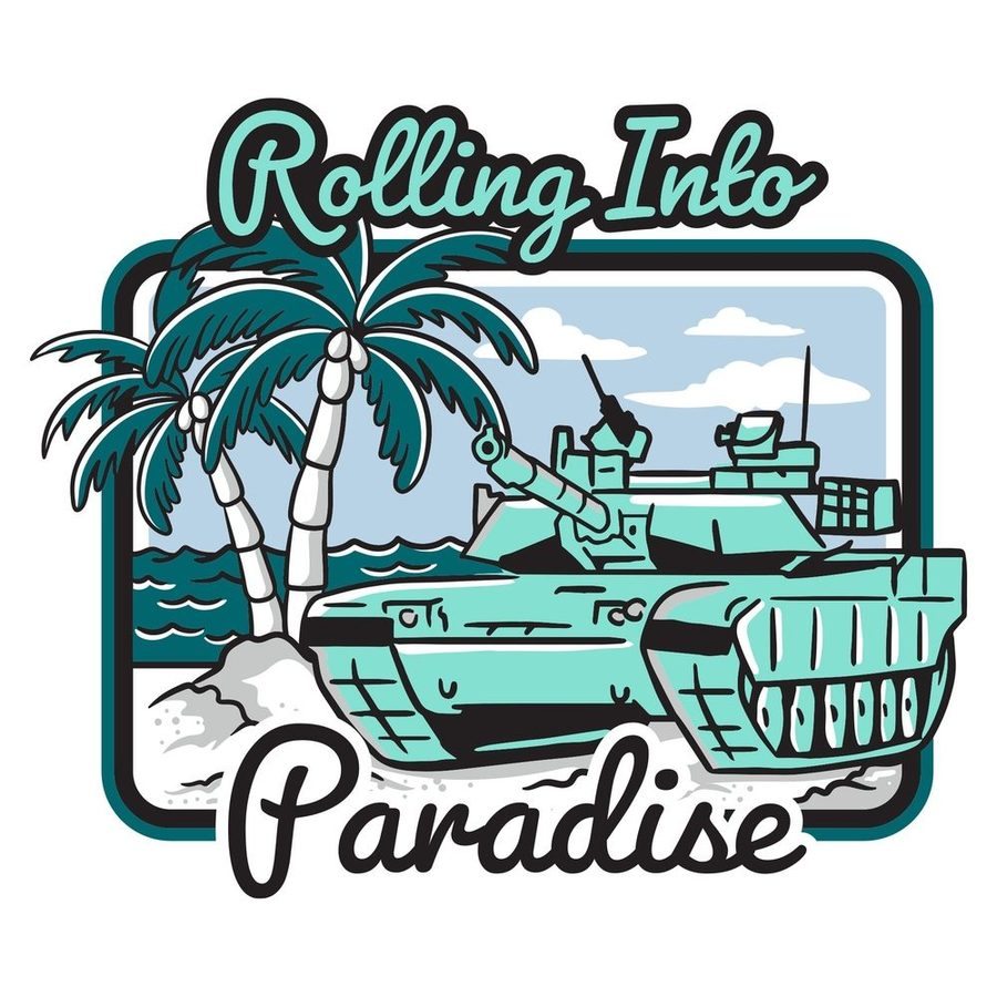 Rolling Into Paradise Tank - White - Image 5