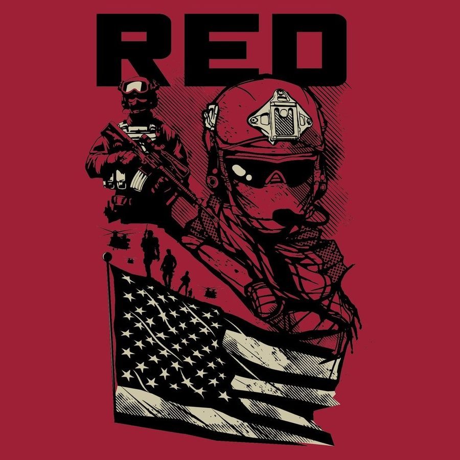 Mission RED T-Shirt - Red - Image 4